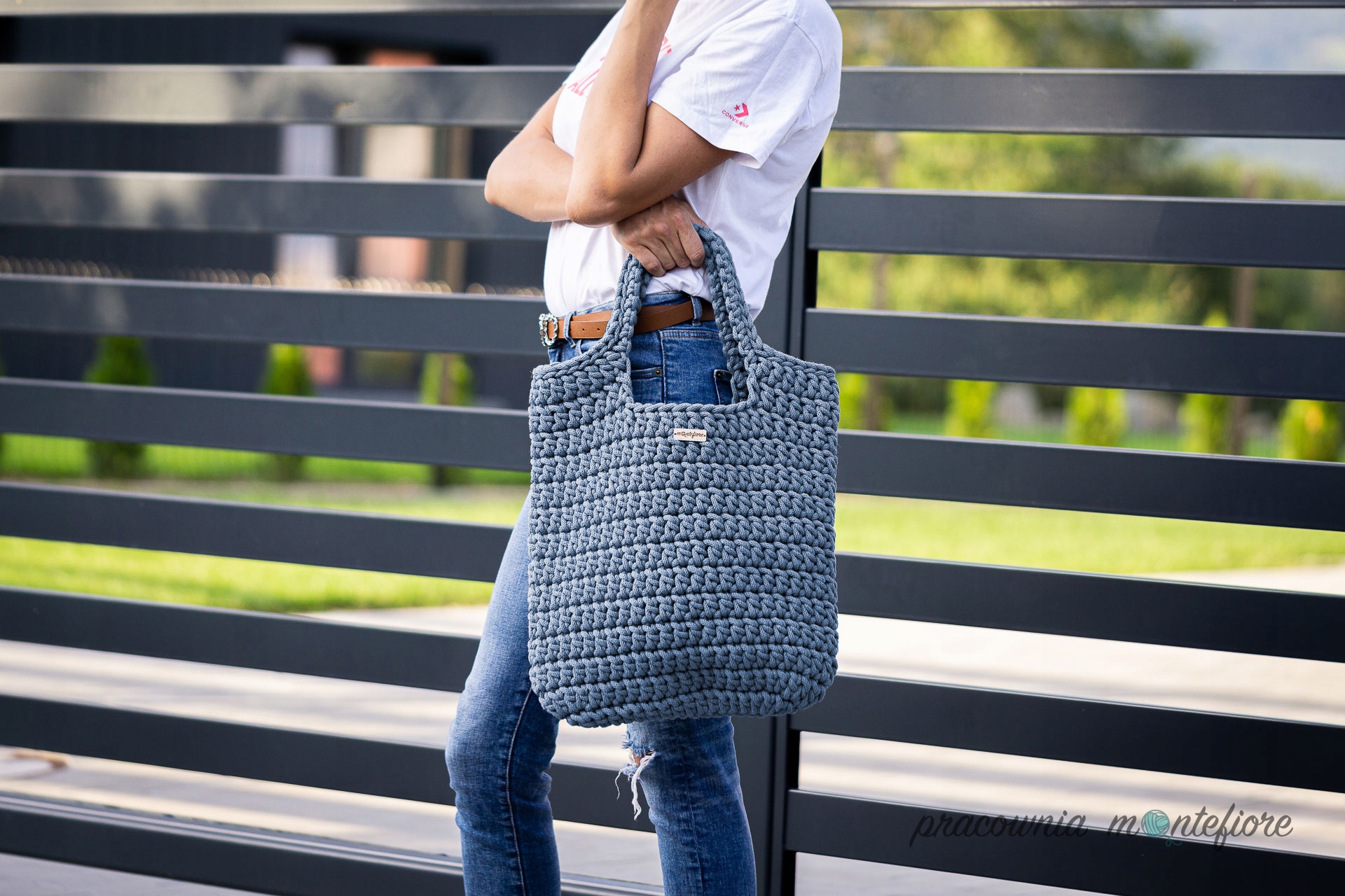 TORBA TOREBKA NA RAMIĘ Z BAWEŁNY HANDMADE KOLORY Kolekcja CASUAL