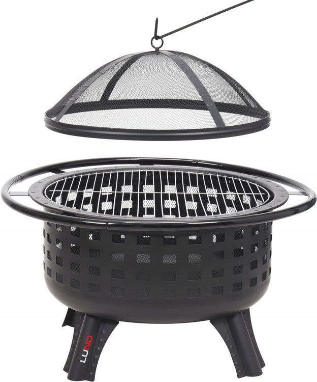 

Palenisko Ogrodowe 2w1 Ognisko Grill Ruszt Pokrywa