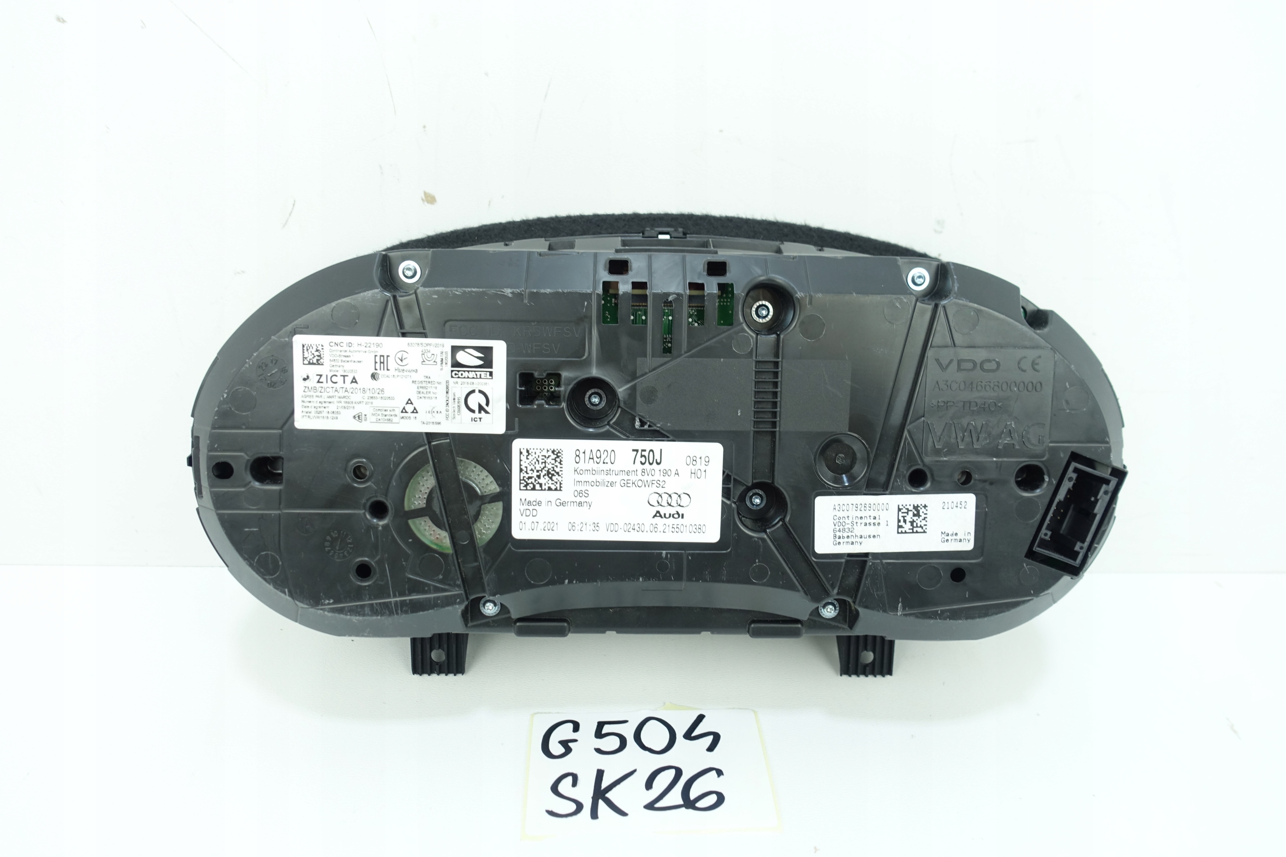 AUDI Q2 81A 2016- dials dials 81A920750J