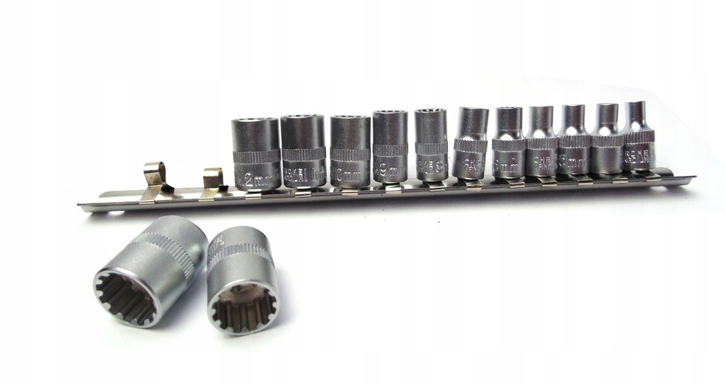 

Nasadki Spline Na Szynie 1/4'' 13el 12-KĄTNE Klucz