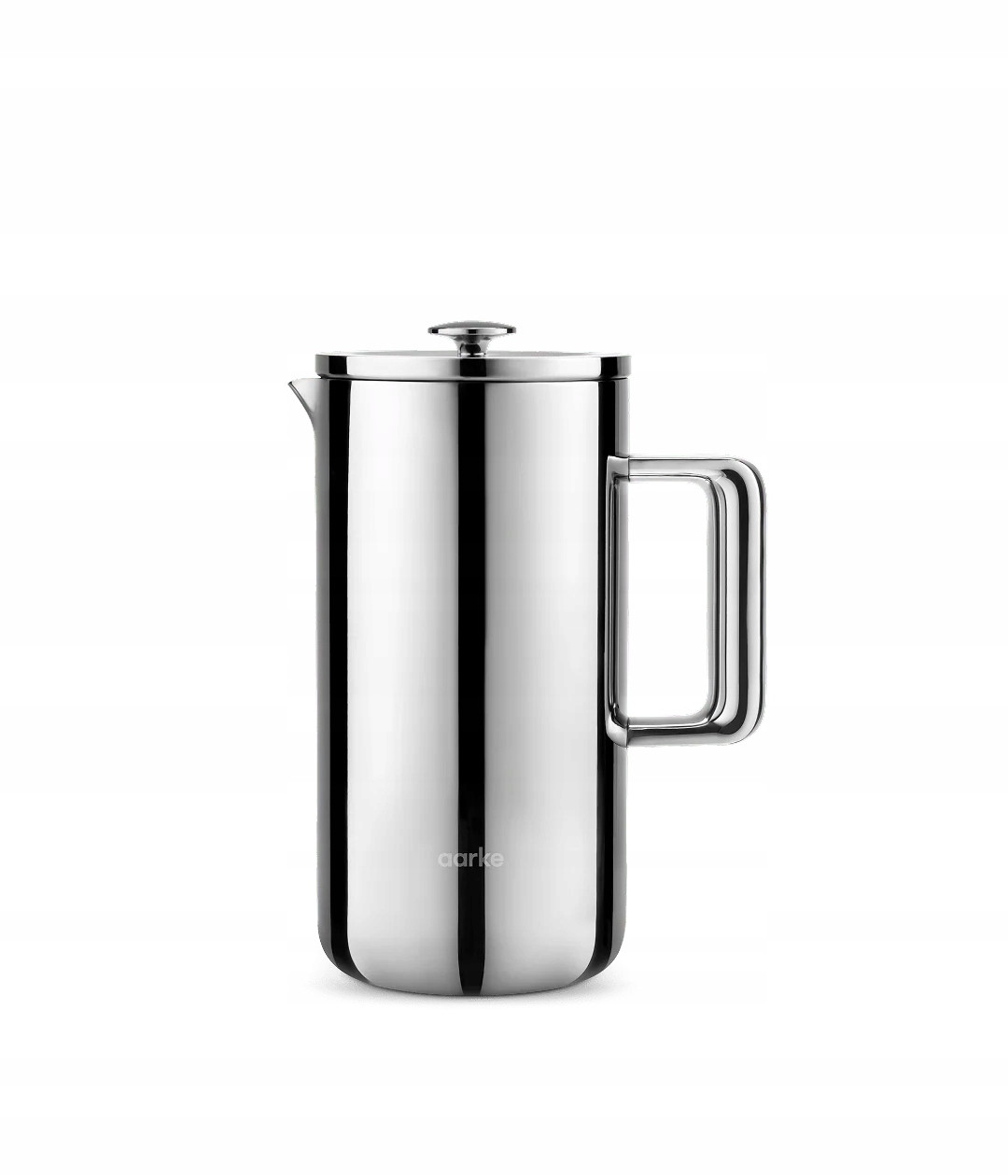 aarke French Press Oceľový Lúhovač Tlakový na kávu Strieborný