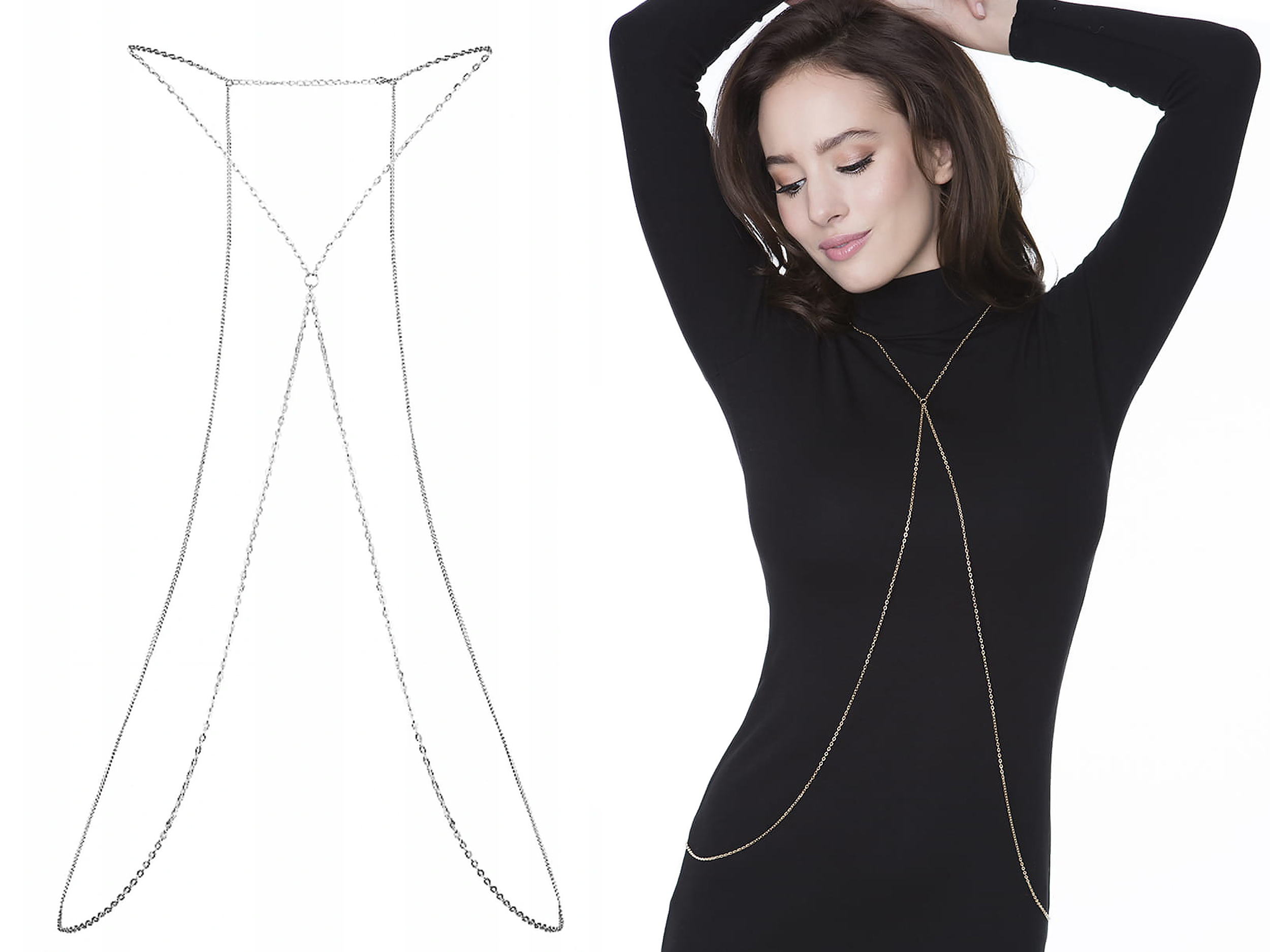 

Julimex Body Bijoux Wendy Łańcuszek Srebrny