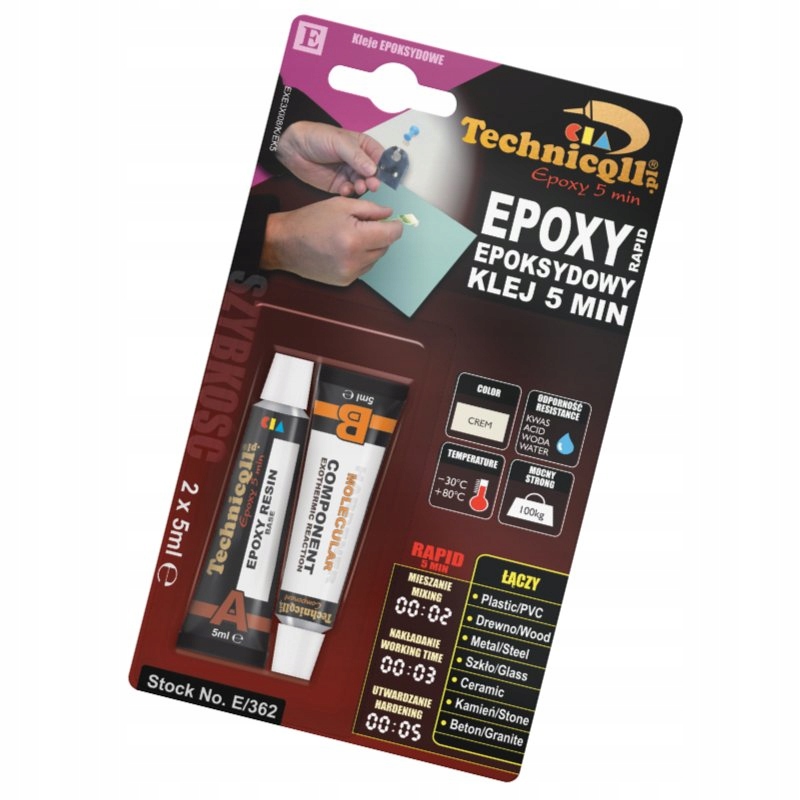 

Technicqll Klej Epoksydowy 5 Min. 2X5ML
