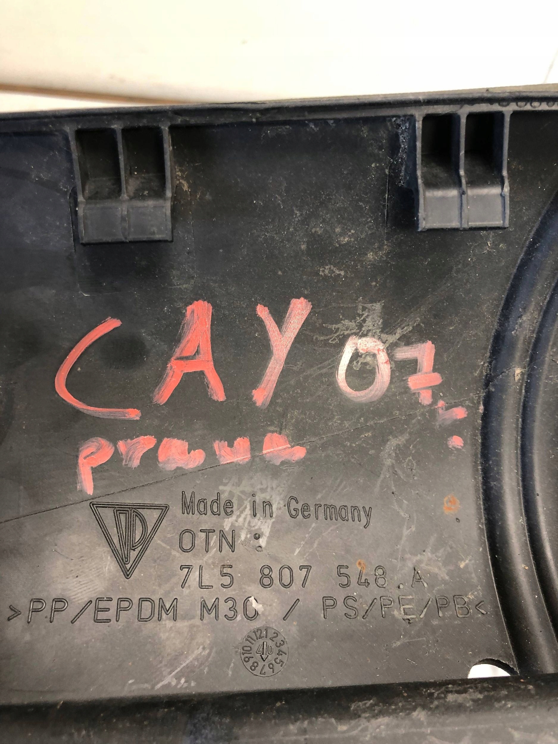 modanatura TERMINALE MINIGONNE Destro PORSCHE CAYENNE 7L5807548A