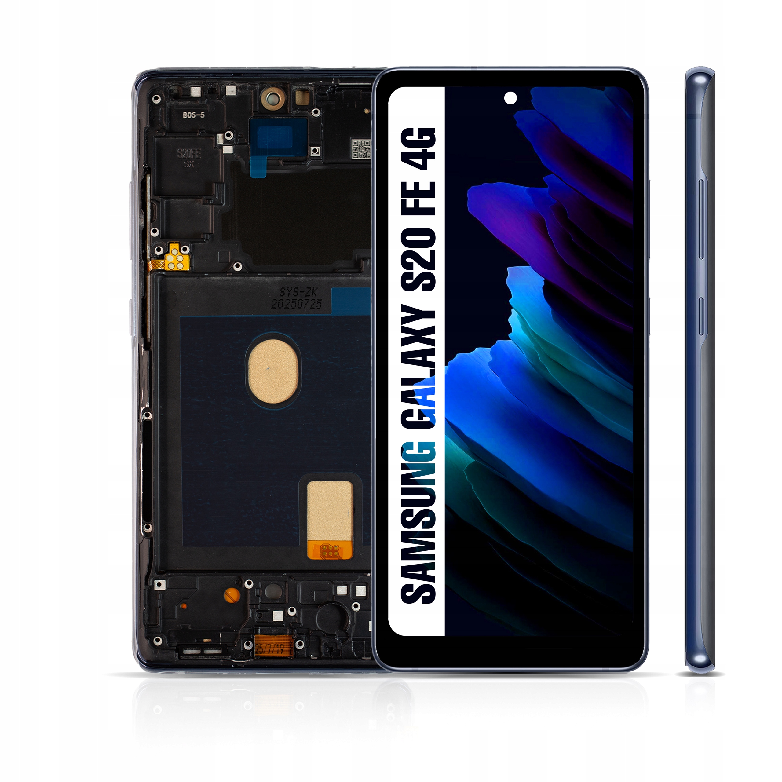 Incell pro Samsung Galaxy S20 Fe 4G LCD Modrý Dotyk Rámeček Modrý