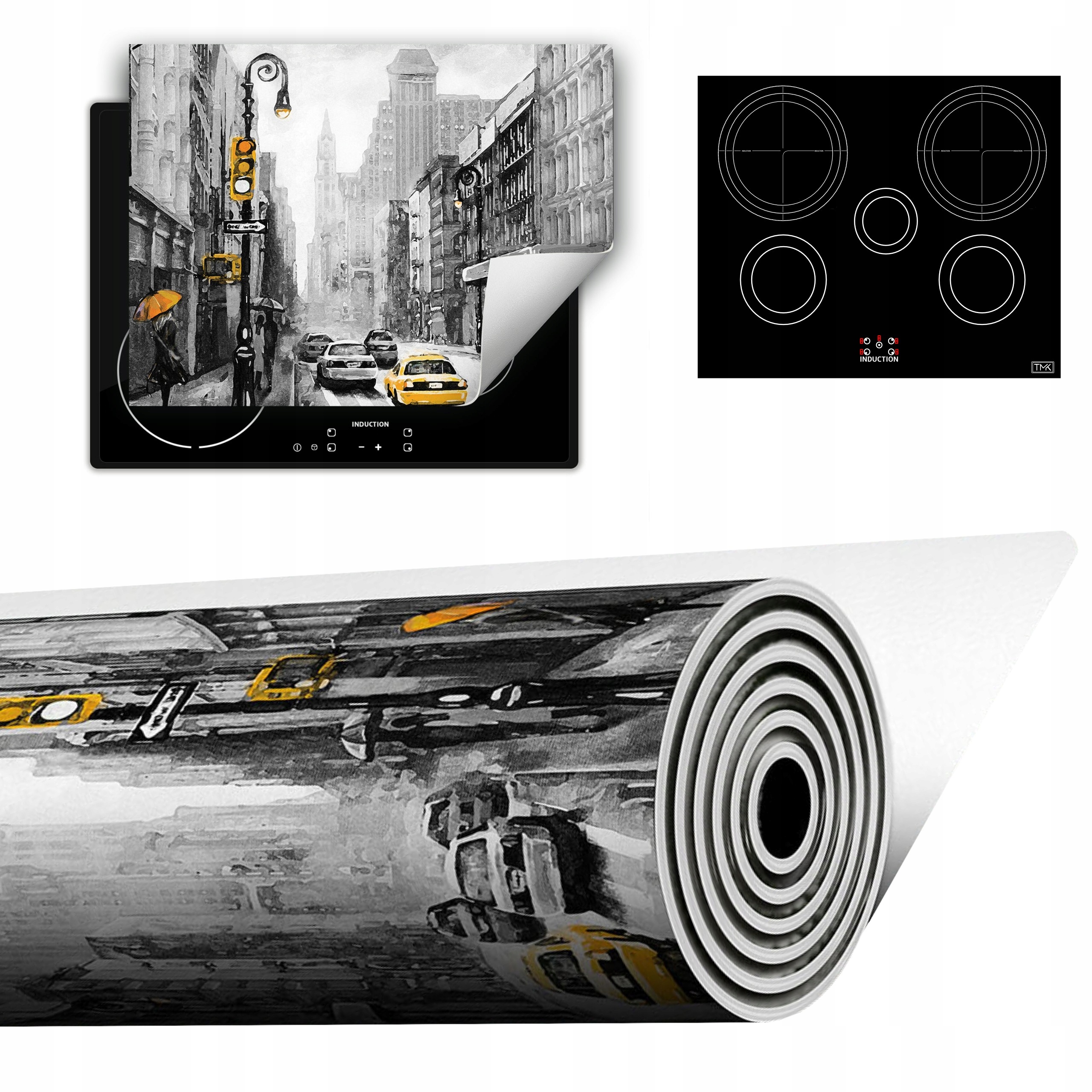 Vinylová Podložka Do Kuchyně Více Místa 70x52 šedá New York