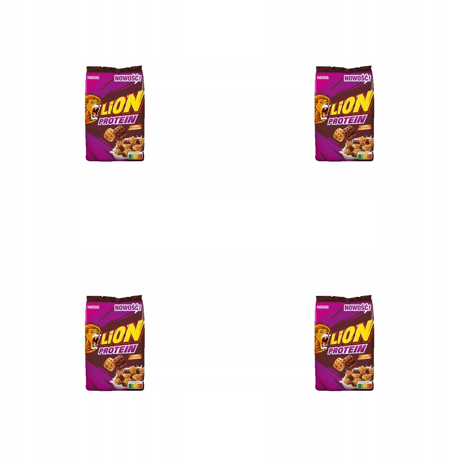 Levně 4 x 400 g Nestle lion proteinových snídaňových cereálií