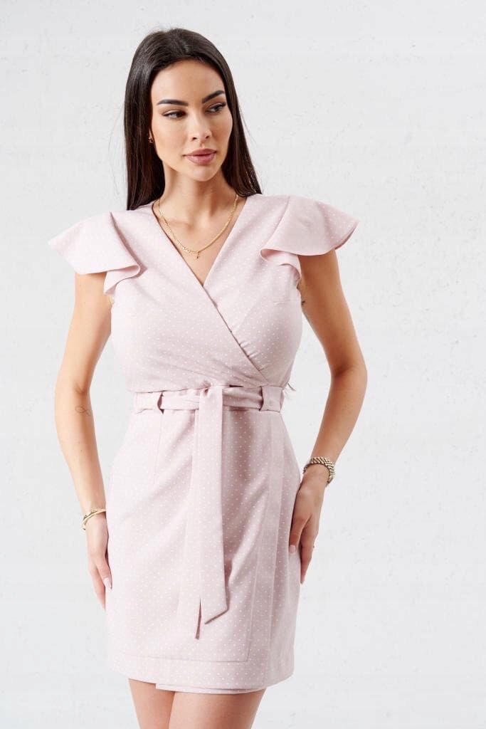 Šaty Růžová s puntíky Model 0688 od firmy Lalous velikost M