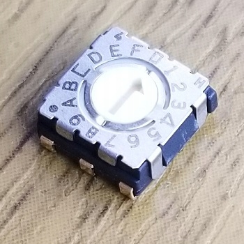 Zadajnik kodu szesnastkowy przełącznik kodujący Smd S-7050ETA