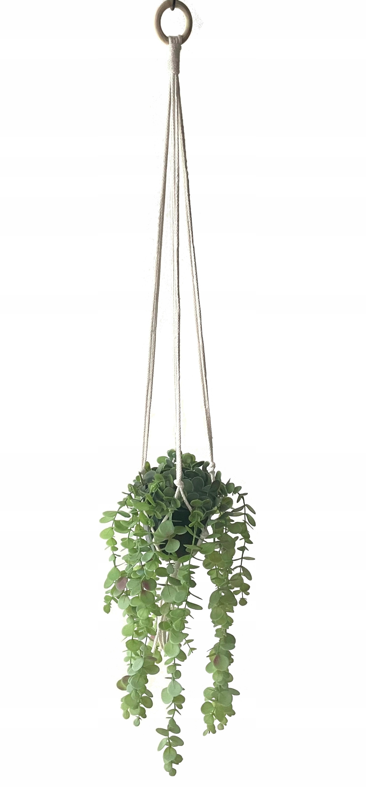 

Kwietnik wiszący ze sznurka makrama wzór 11, 90 cm