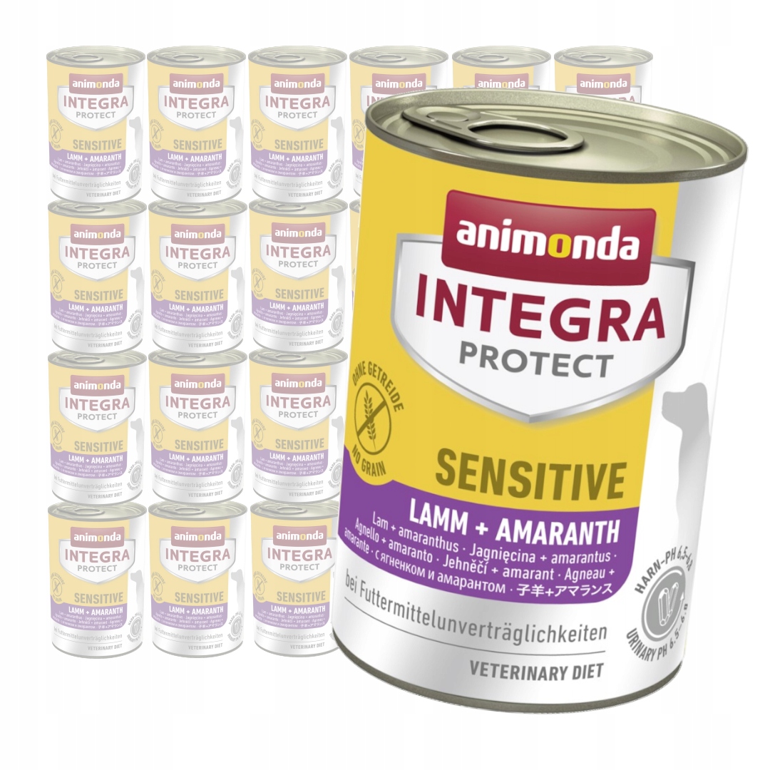 Animonda Integra Protect Sensitive 24x400g Mokra Karma z Jagnięciną Dla Psa
