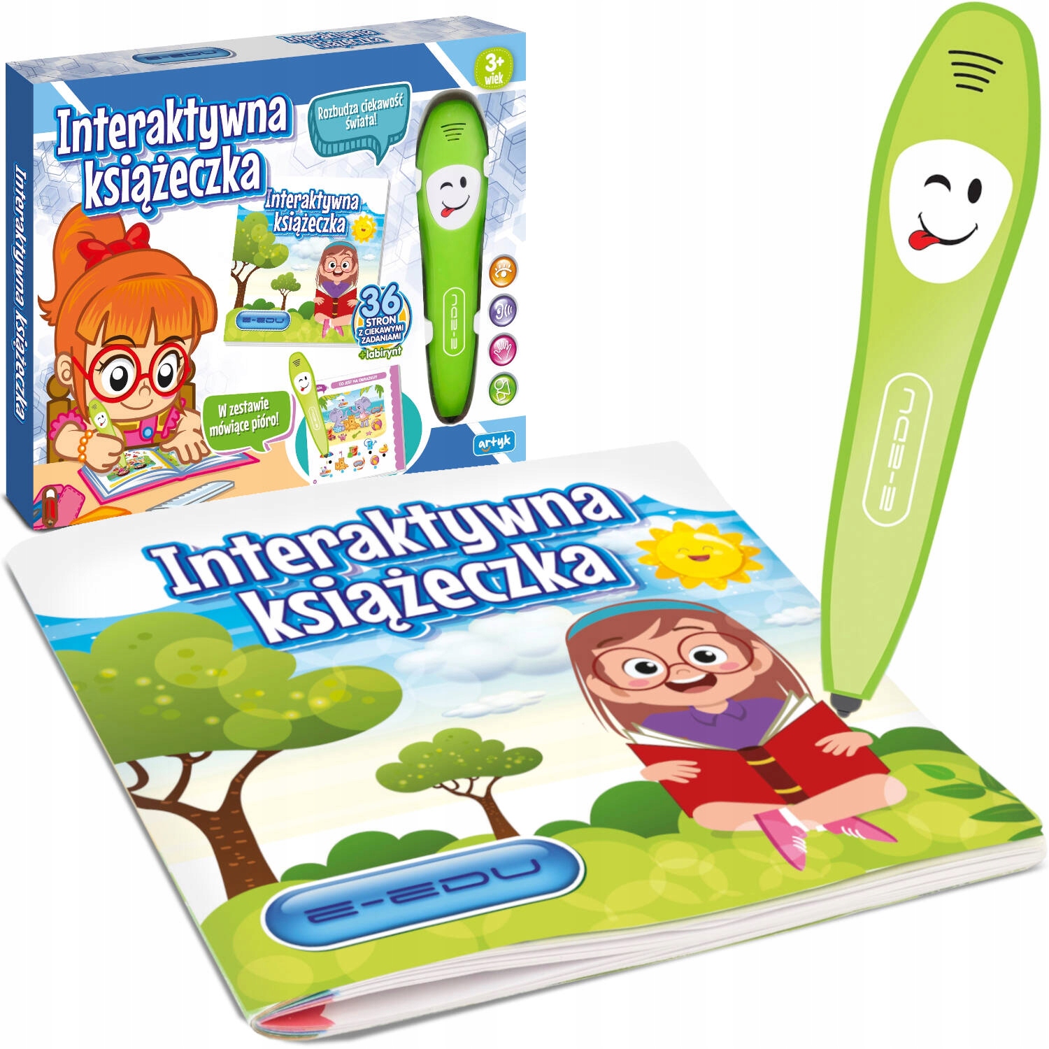 Interaktywna Książeczka Edukacyjna Mówiace Pióro E-edu