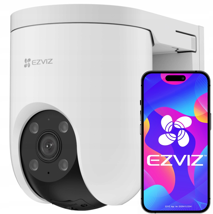 Otočná PoE kamera Ezivz H8c 2K 3MPx AutoTracking Externá Dual Light