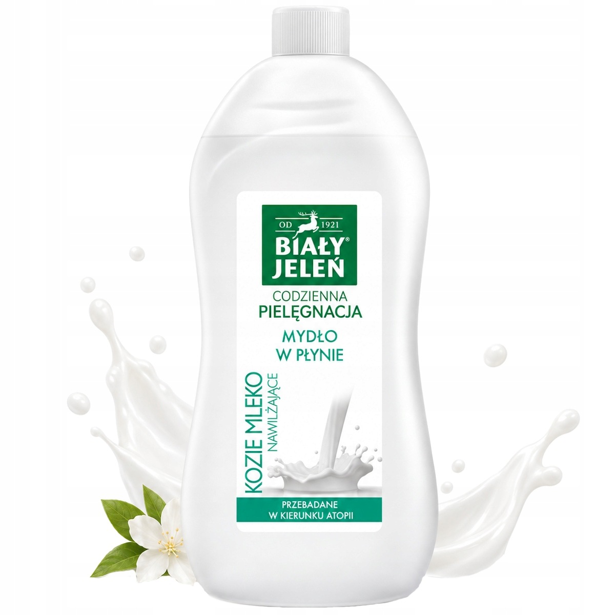 Mydło w płynie Kozie mleko Biały Jeleń zapas 1l