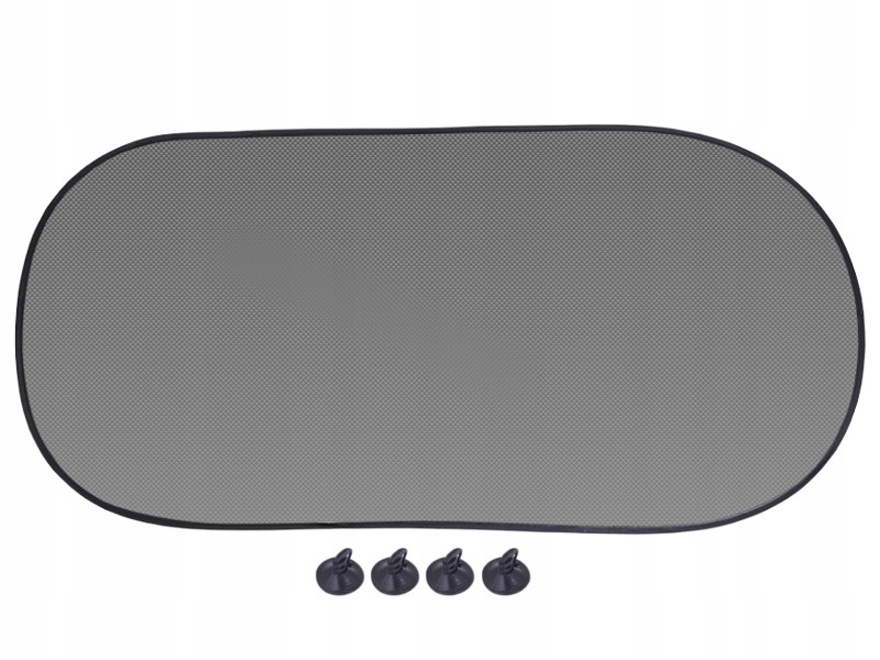 ZASŁONKA NA SZYBĘ 100X50 CM Z PRZYSSAWKAMI, CZARNA