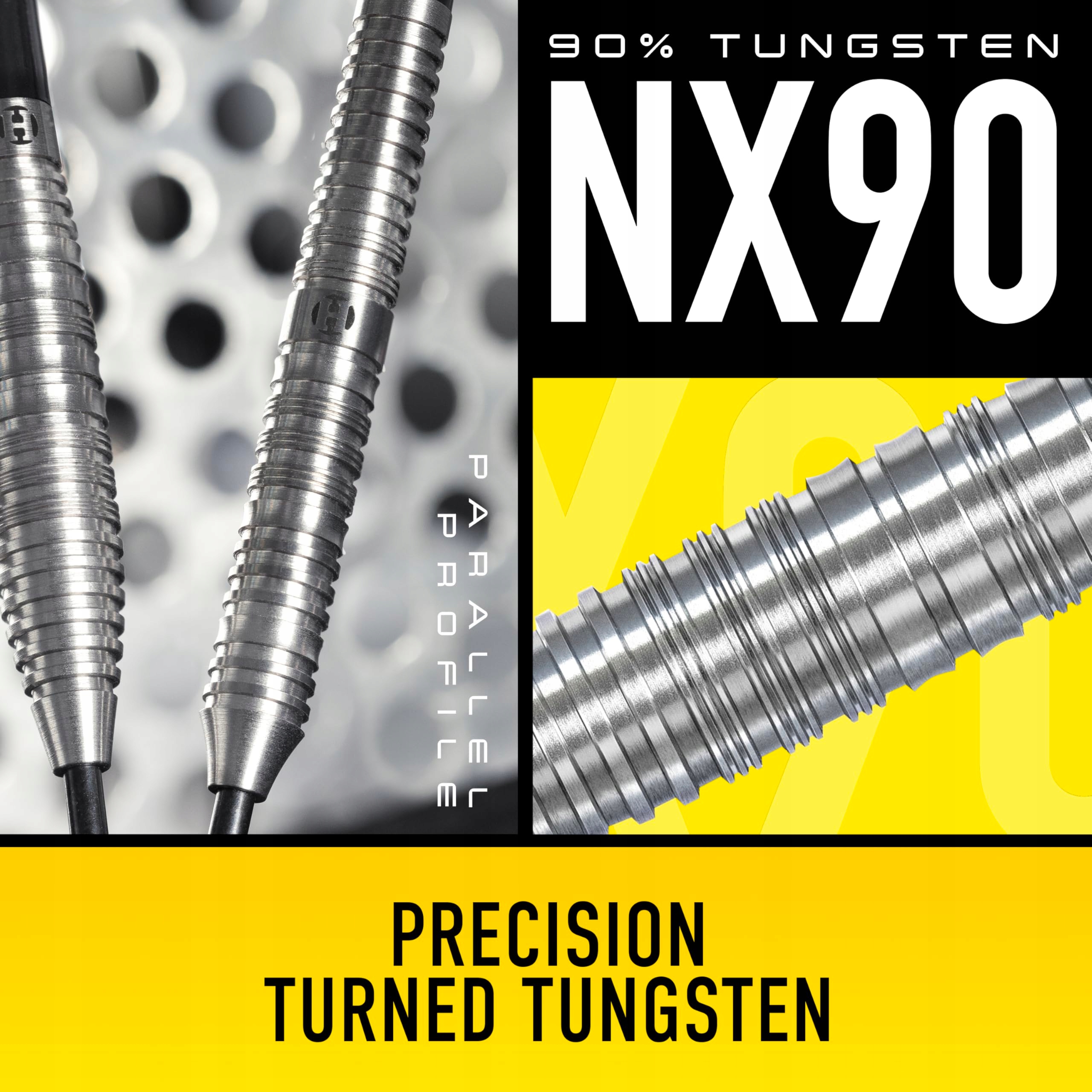 HARROWS NX90 Zestaw Rzutek Profesjonalne Lotki 90% Wolfram 26g Supergrip — miniatura 3