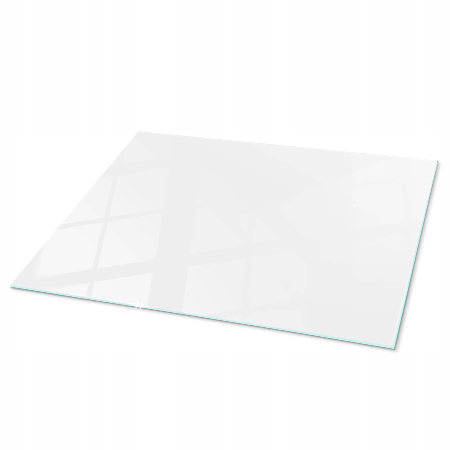 Ozdobná tvrdená stolová doska Sklo s vzorom Farba biela hladká 80x60 cm