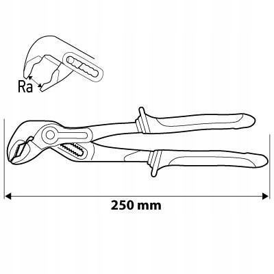 SZCZYPCE DO RUR 250MM 0-42MM NEO Marka Ideal