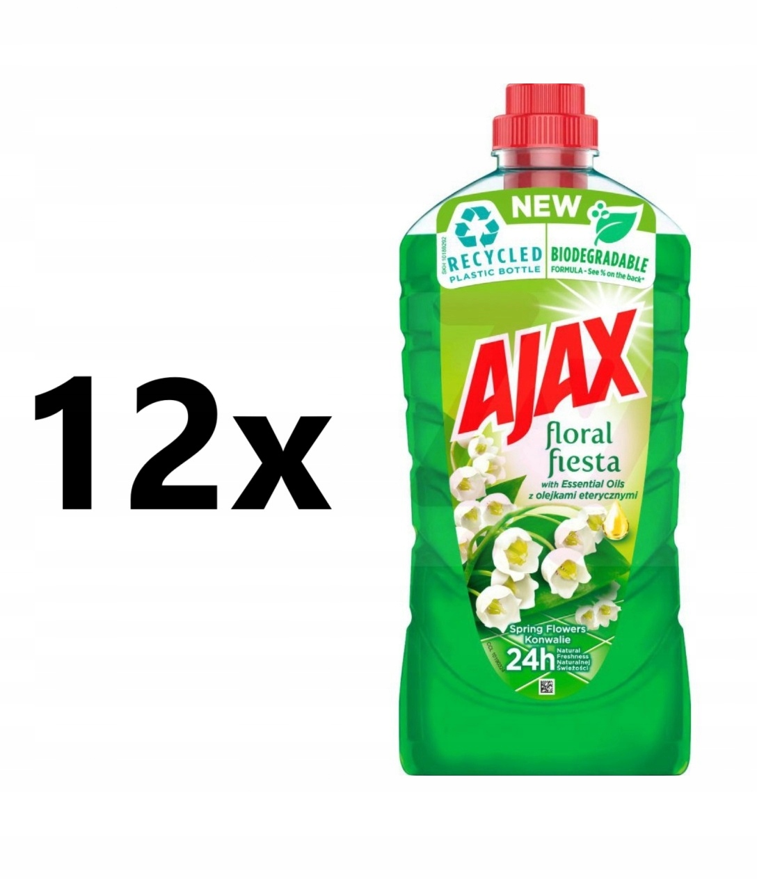 Levně Ajax Floral fiesta konvalinka prostředek na mytí podlah sada 12 kusů