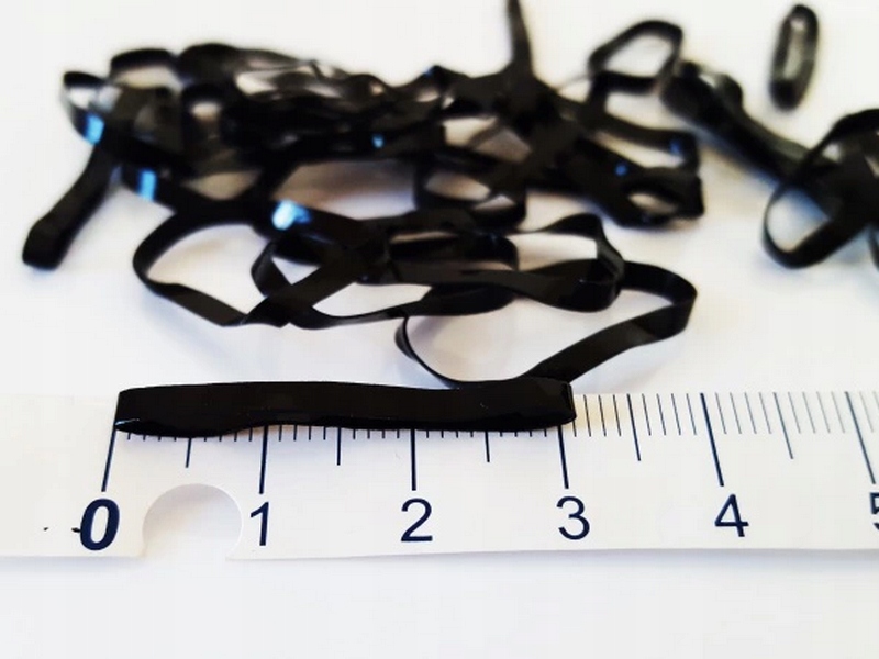 Gumki Czarne Recepturki Elastyczne do Warkoczyków Zestaw 200 szt MINI Marka Inna marka