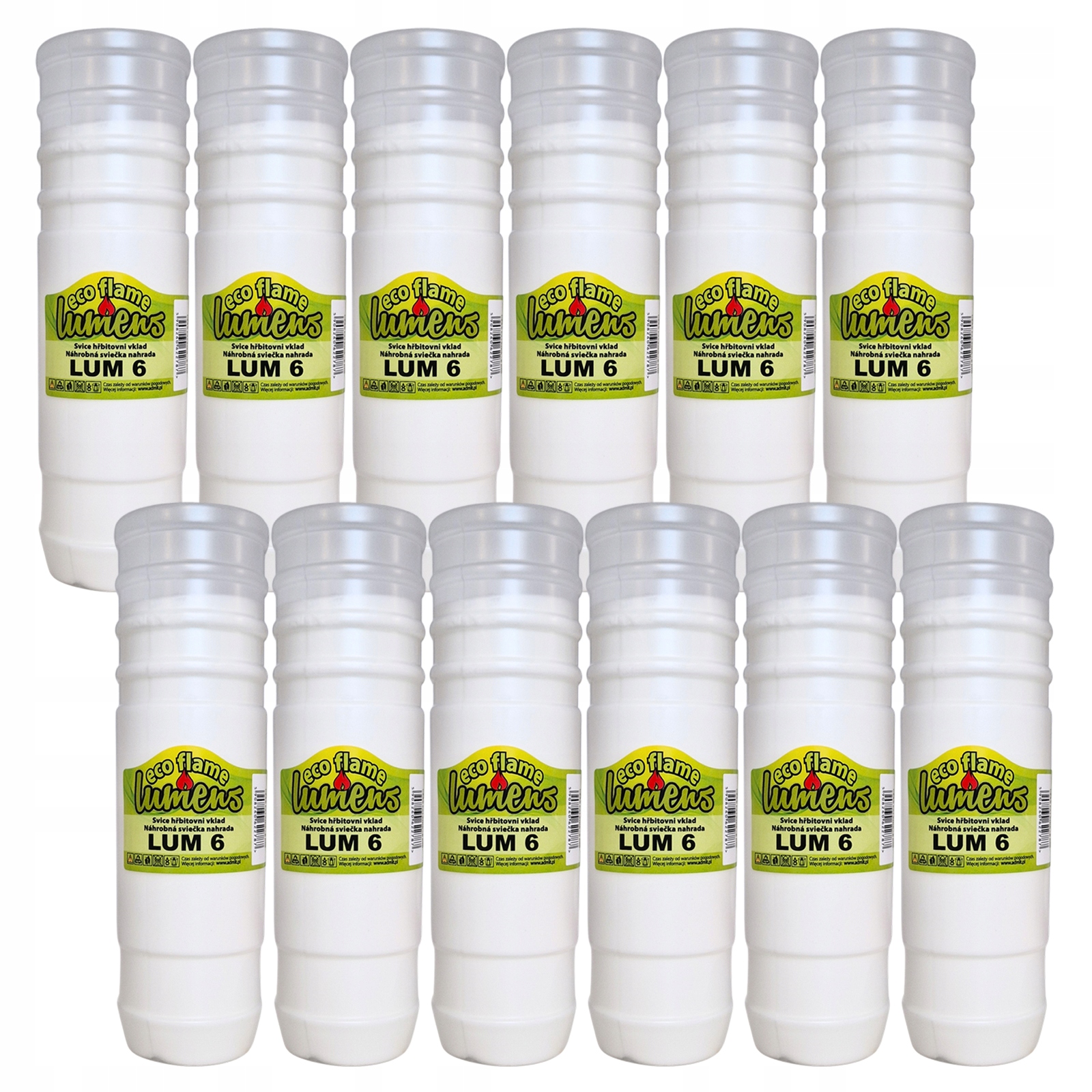 12 x Wkład parafinowy Lumens - do 6 dni palenia