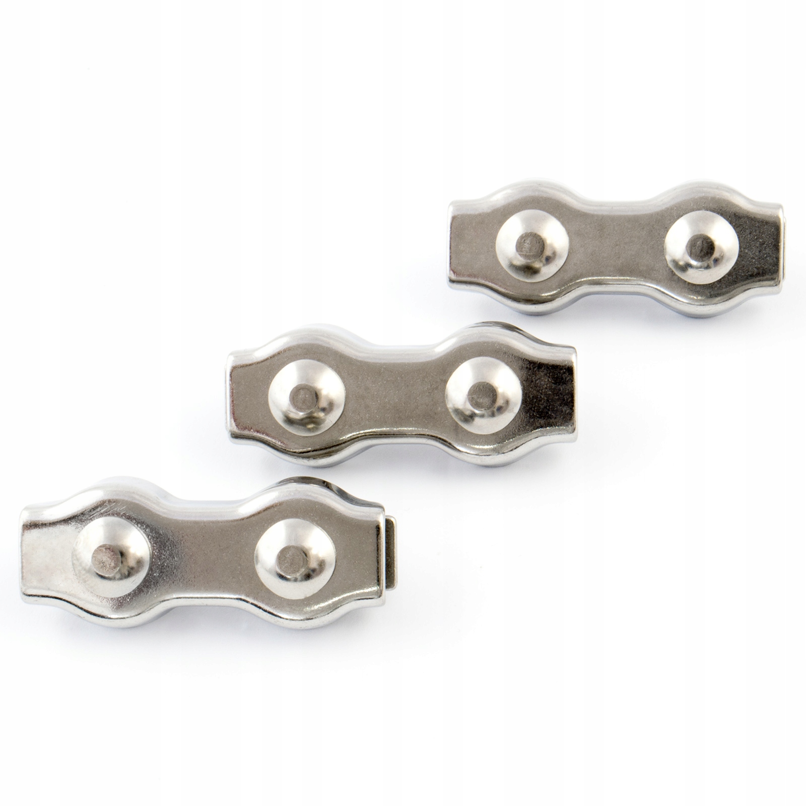 Zacisk Siodełkowy Podwójny Nierdzewny Inox Kwasoodporny V4 4mm 10szt