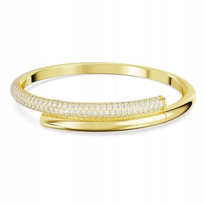 Náramek Swarovski Dextera Bangle Ocel pozlacený Křišťál S