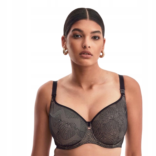 Alles Podprsenka na kojení 80E Dots 02 M Černá