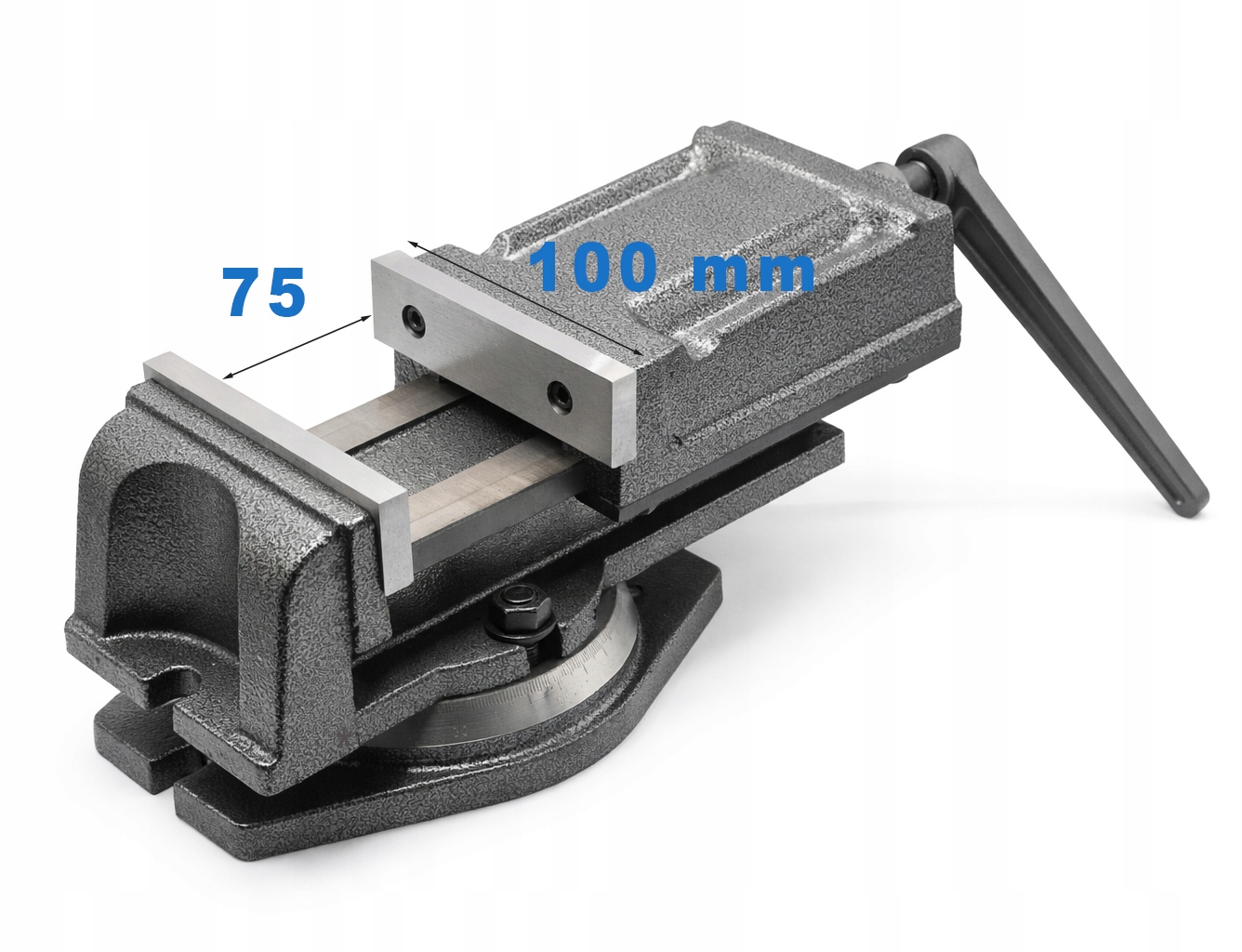 Imadło maszynowe obrotowe 100 mm do warsztatu frezarki wiertaki Vogel Tech