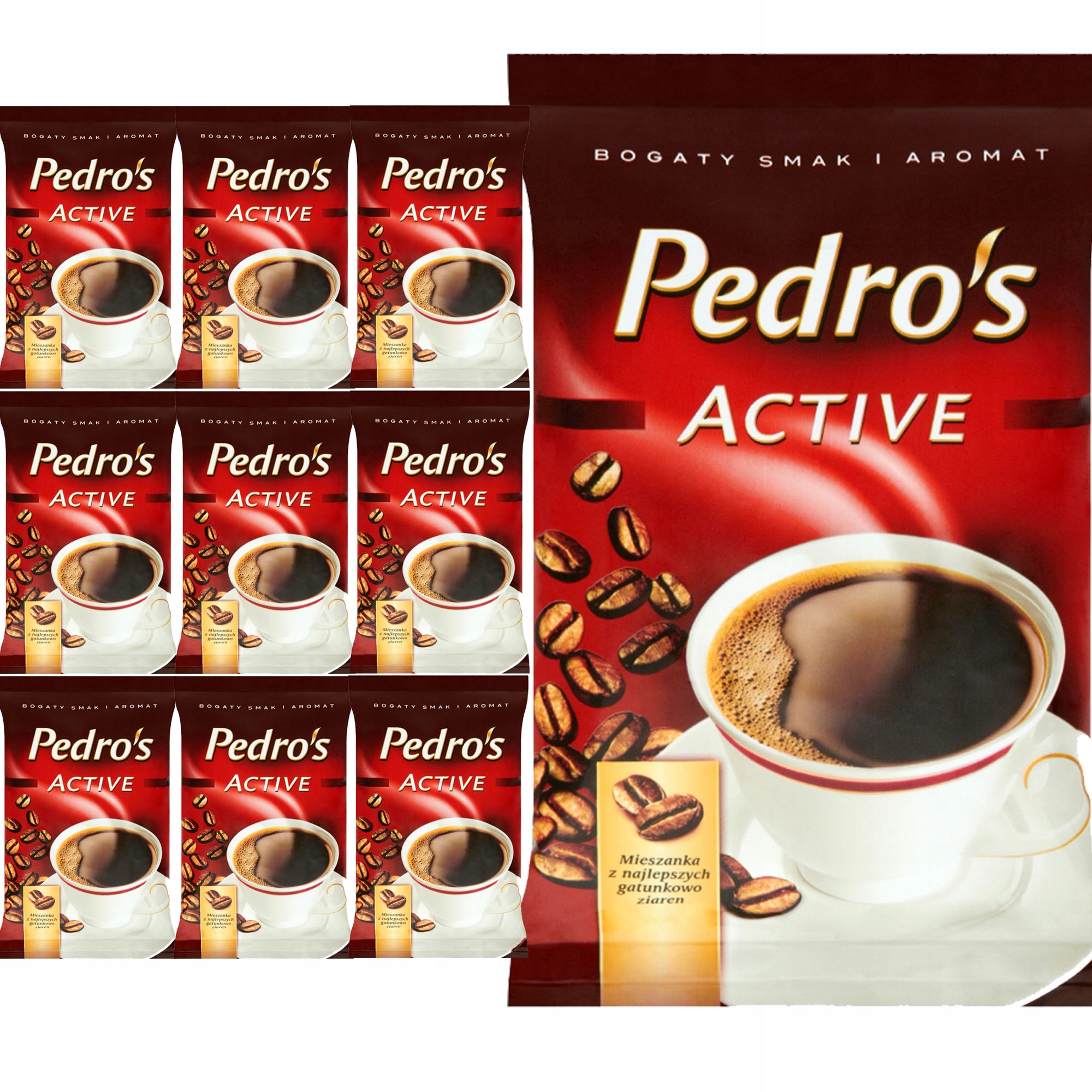 Pedros Pedro's Active kawa mielona 100g x 10 1KG