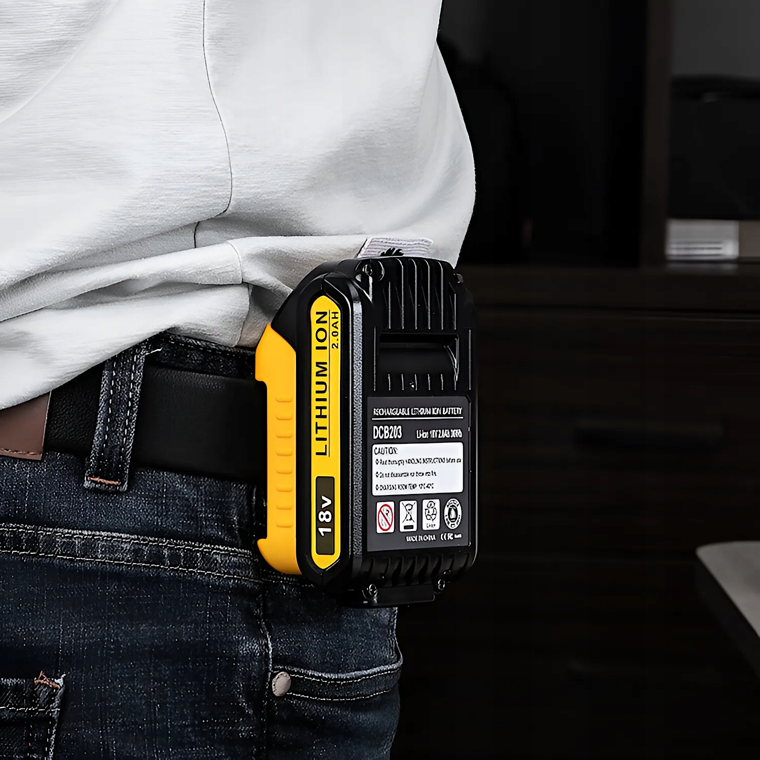 UCHWYT NA BATERIE DeWALT 18V WIESZAK ŚCIENNY/ DO PASKA 4 SZTUKI Rodzaj wieszaki pojedyncze