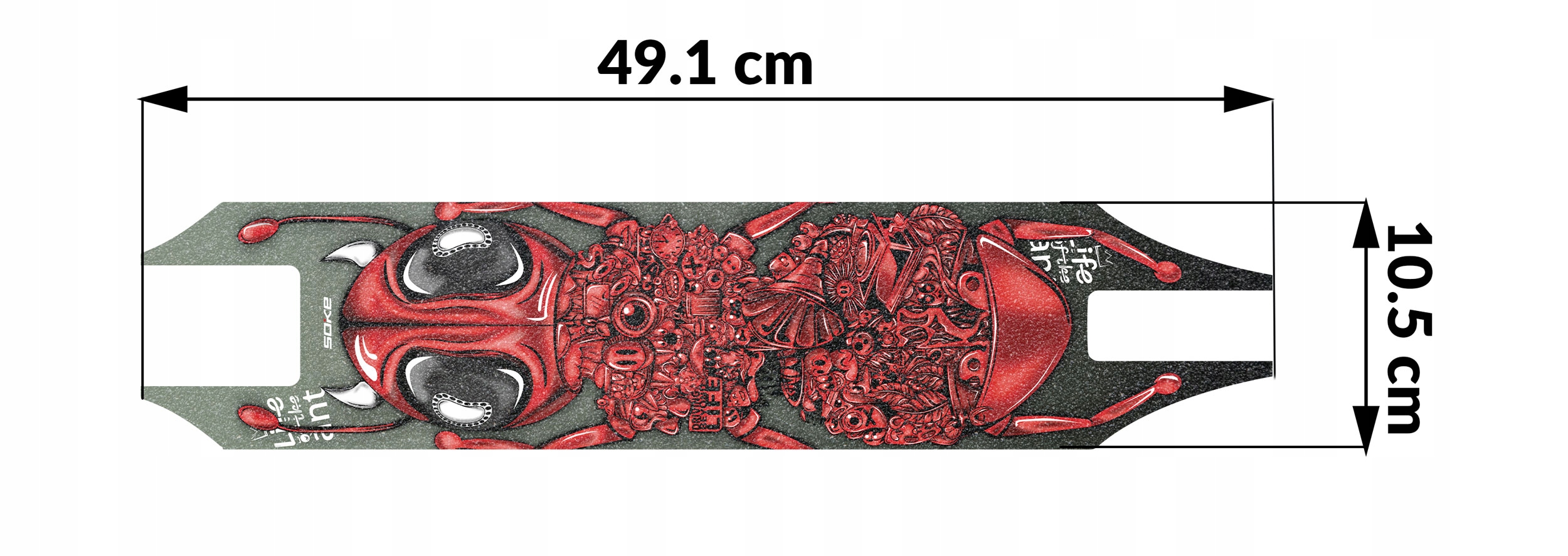 GRIP TAPE DO HULAJNOGI PAPIER ŚCIERNY TAŚMA NA HULAJNOGĘ SOKE SKATE Marka Soke