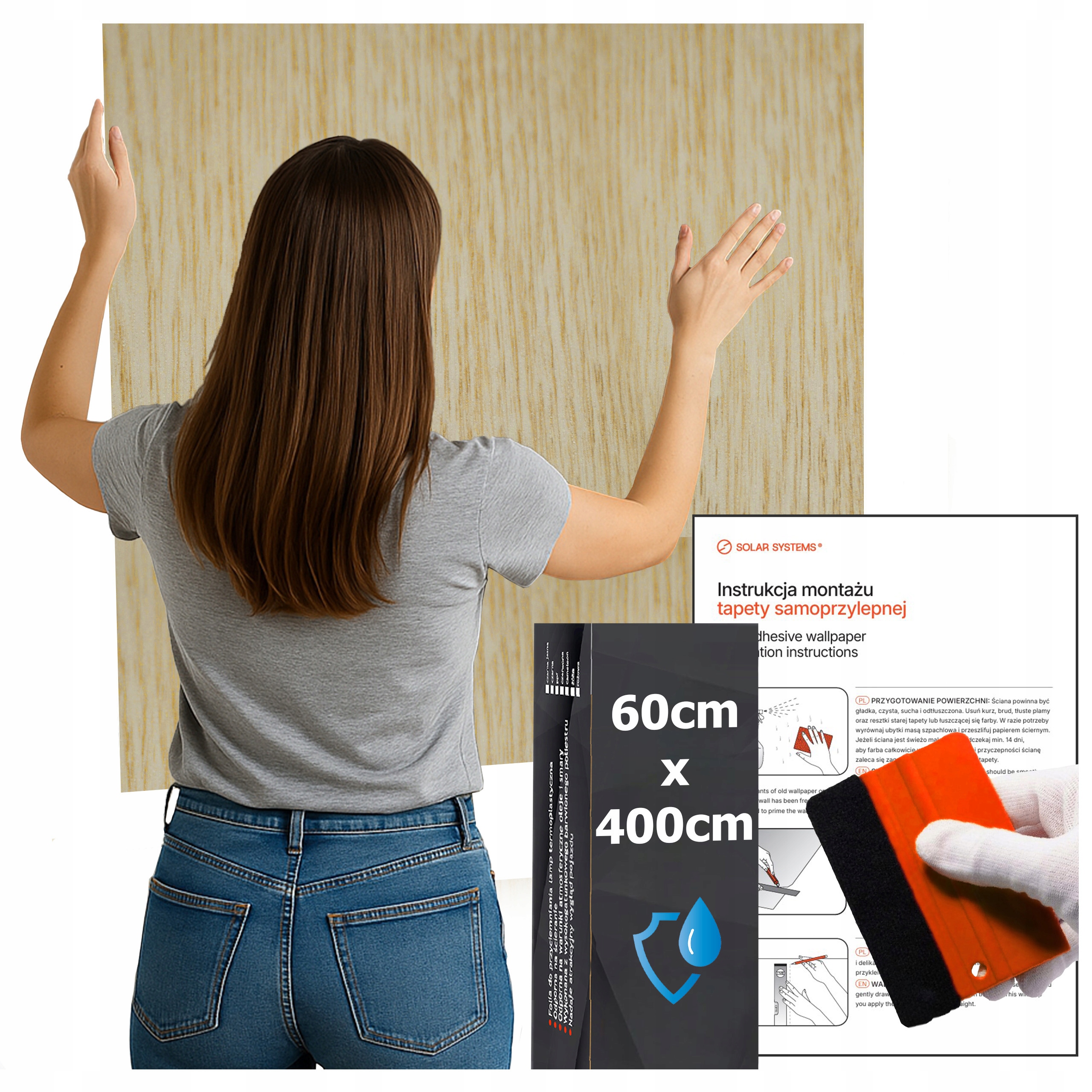 Tapeta Samolepicí Voděodolná Do Kuchyně Na Zeď Nábytek Světlý Dub