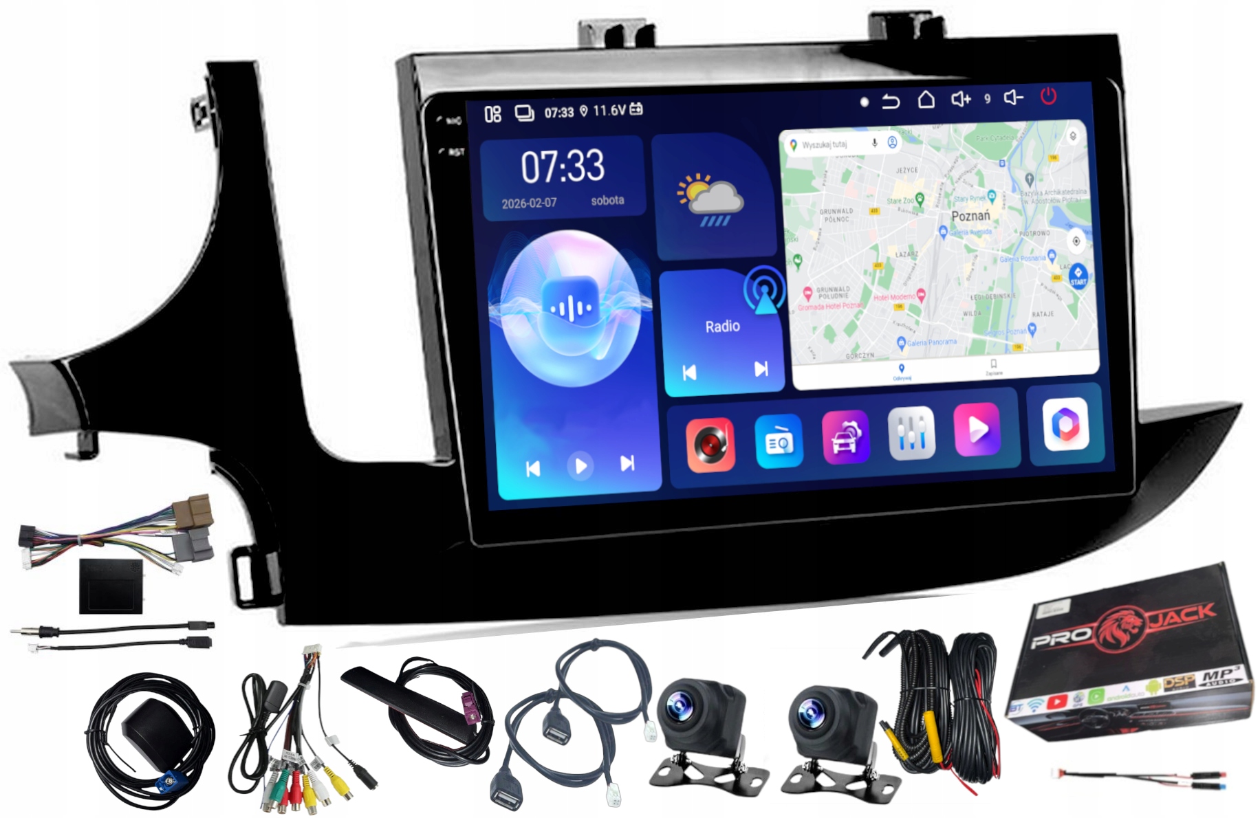 Rádio Navigácia Carplay Gps Android Opel Mokka X 2016-2019 6GB 128GB Sim