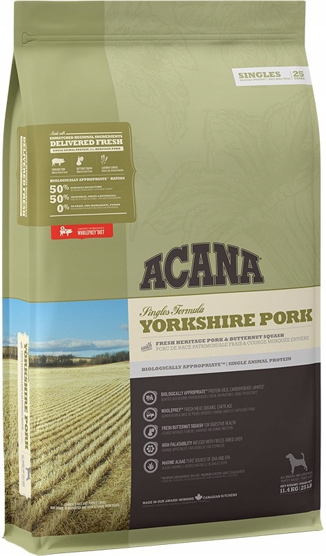 Levně Acana Singles Yorkshire Pork – suché krmivo pro psa – 11,4 kg