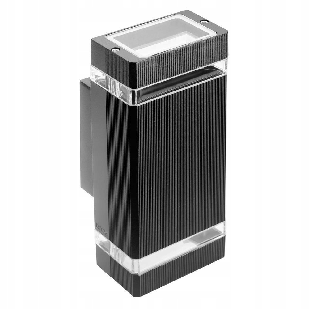 Venkovní fasádní zahradní nástěnné svítidlo Nessa 2xGU10 černé Gtv