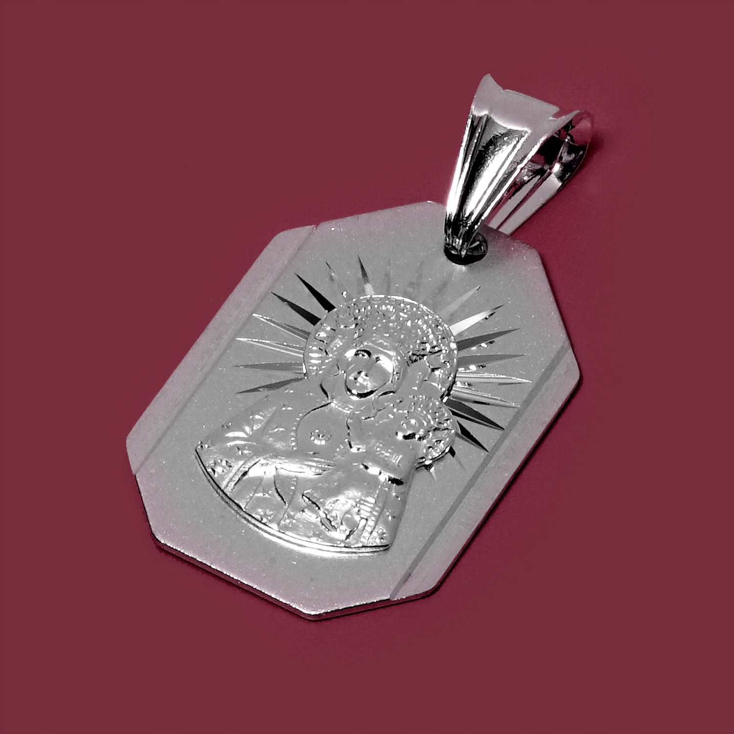 Medalik Matka Boska Częstochowska - srebro pr. 925 Marka Awa Silver Jewellery