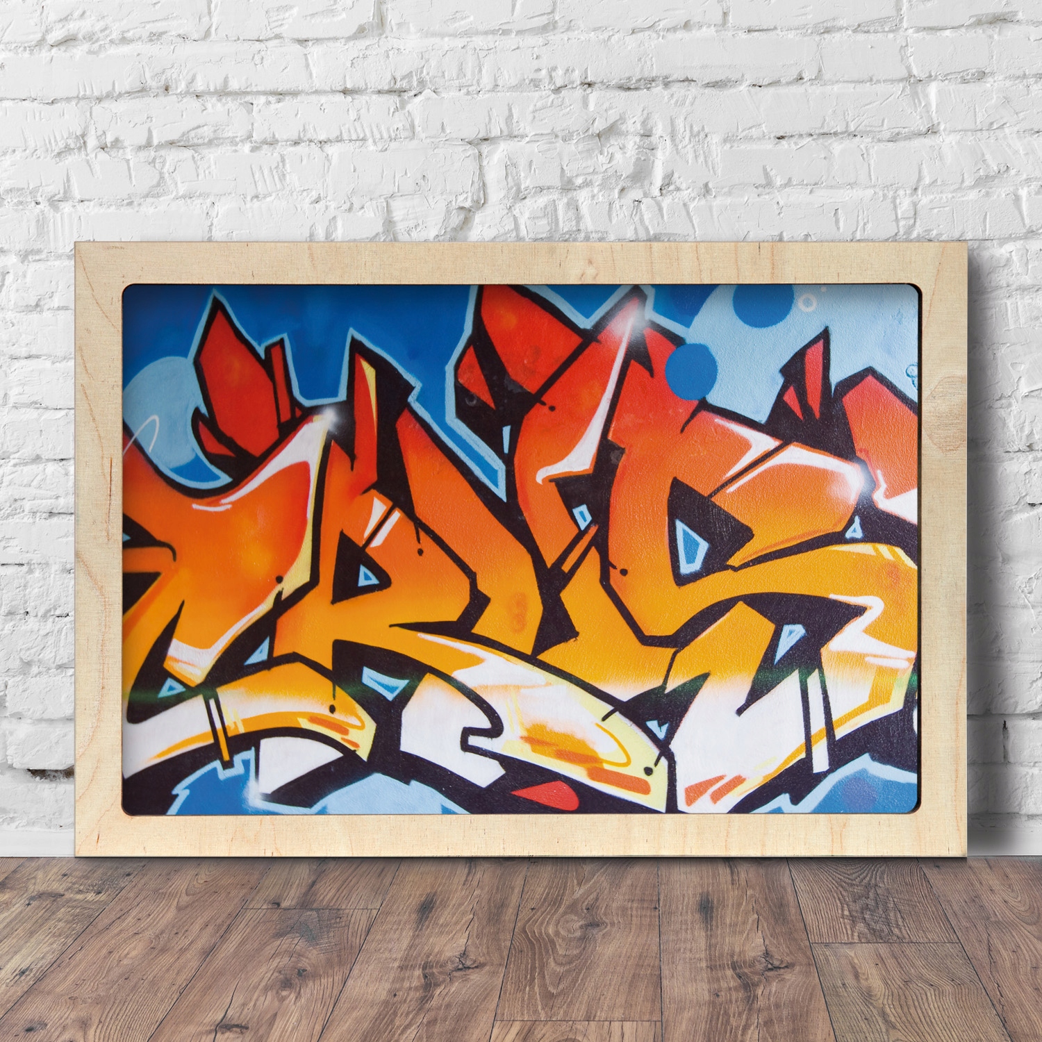 Foto obraz na zeď rámeček Oranžový tag 50x30