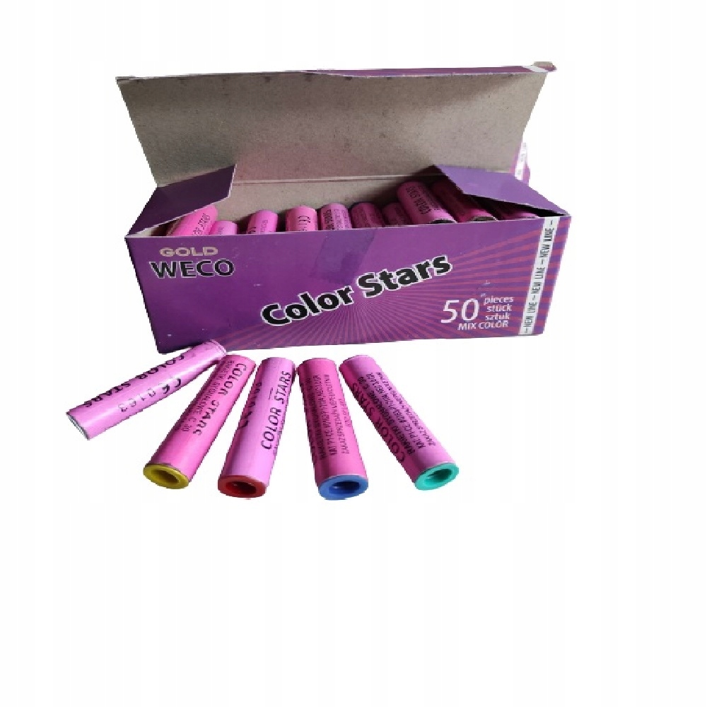 

Kolorowe Race Pistoletowe Color Stars RP2 50 Sztuk