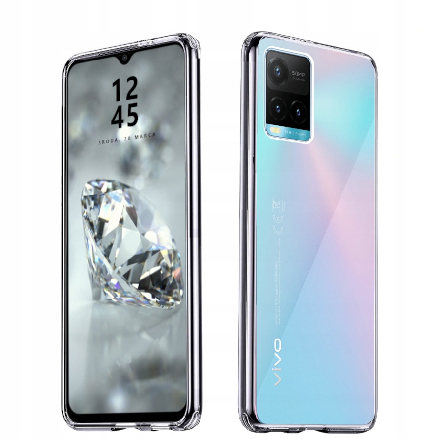 

Etui Do Vivo Y21S Y33S Case Slim Szkło
