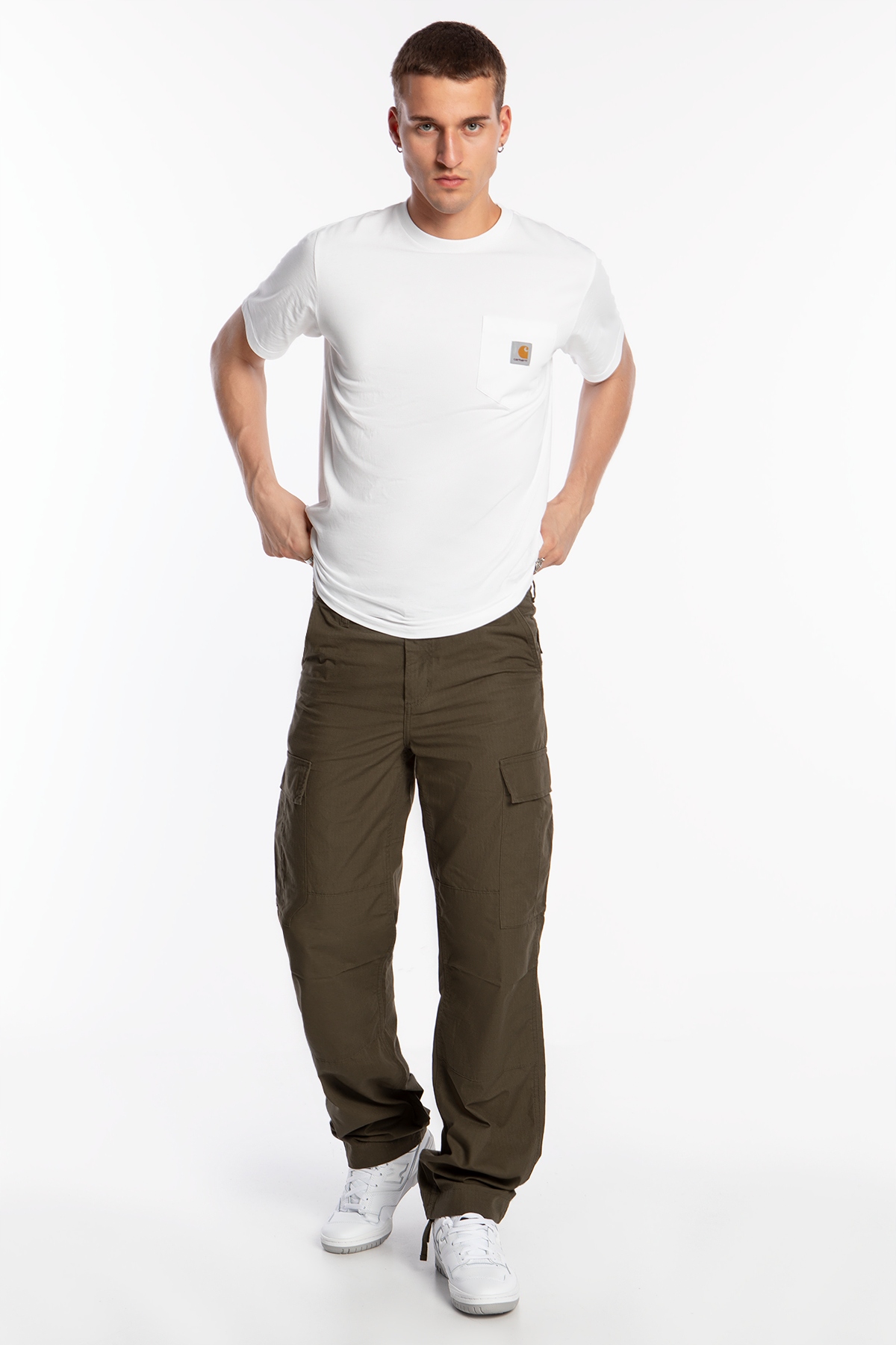 Pánské ležérní kalhoty Carhartt Wip Regular Cargo Pant Cypress I032467-63