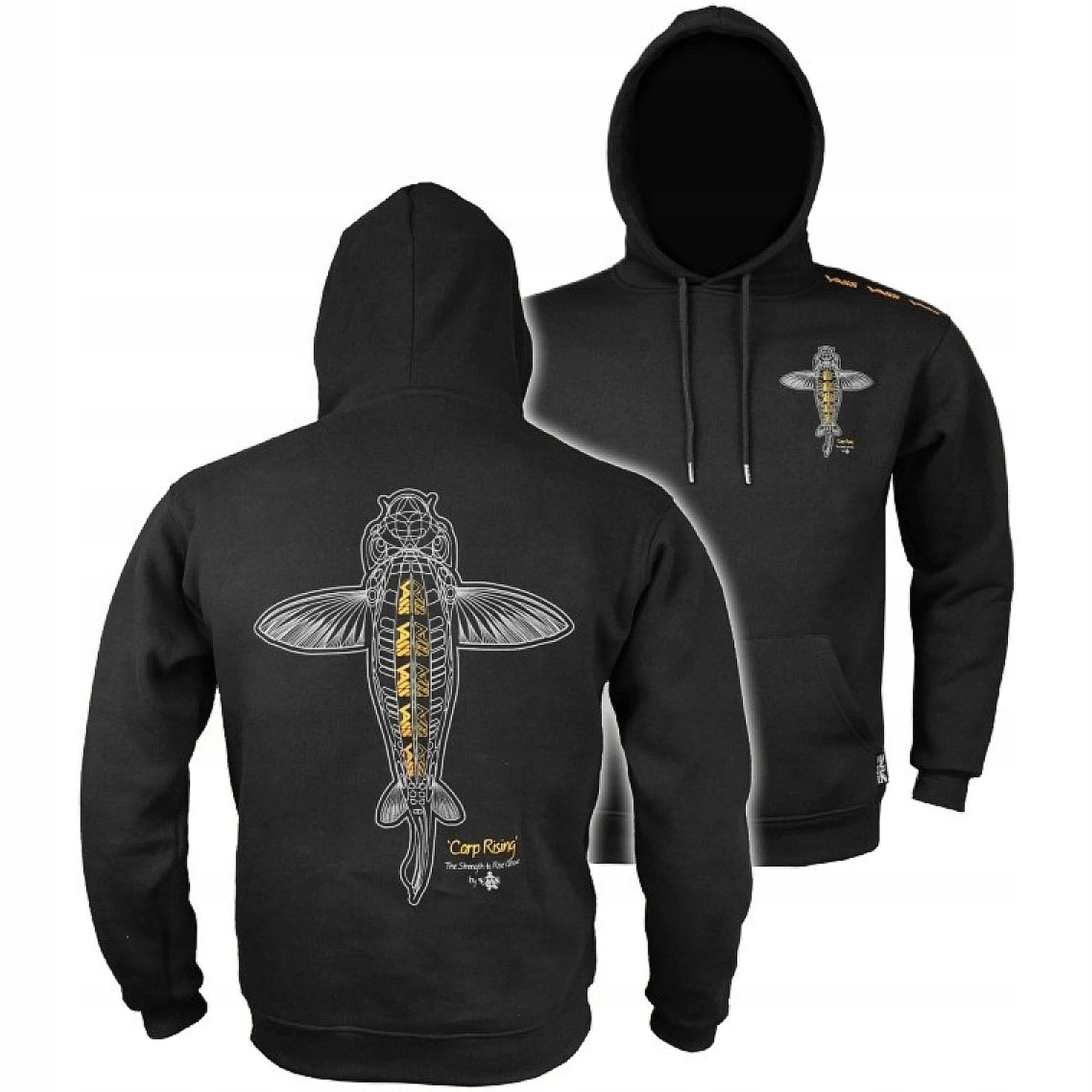 Mikina Vass Vq559 Carp Rising Hoodie Black XXL