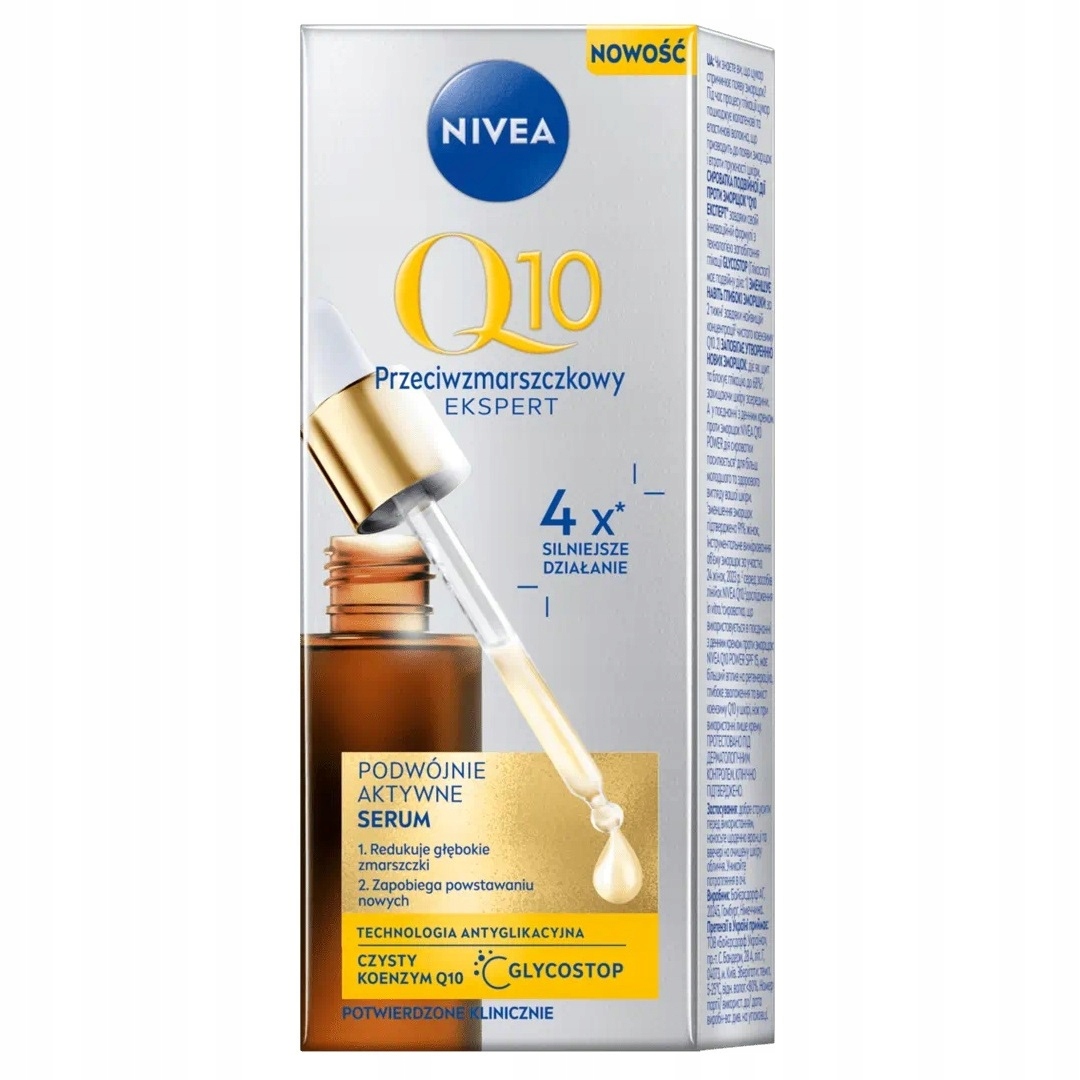 Nivea Q10 proti vráskám Expert dvojitě aktivní sérum na obličej 30 m