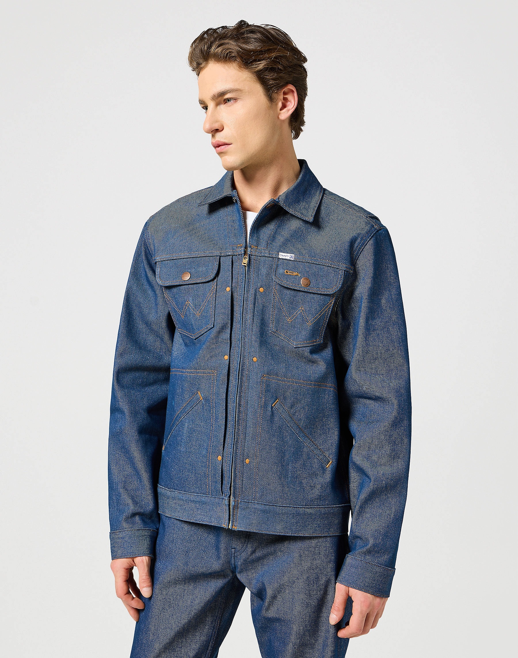 Pánská bunda Wrangler Blue Bell s výšivkou Cooper 112357738 L