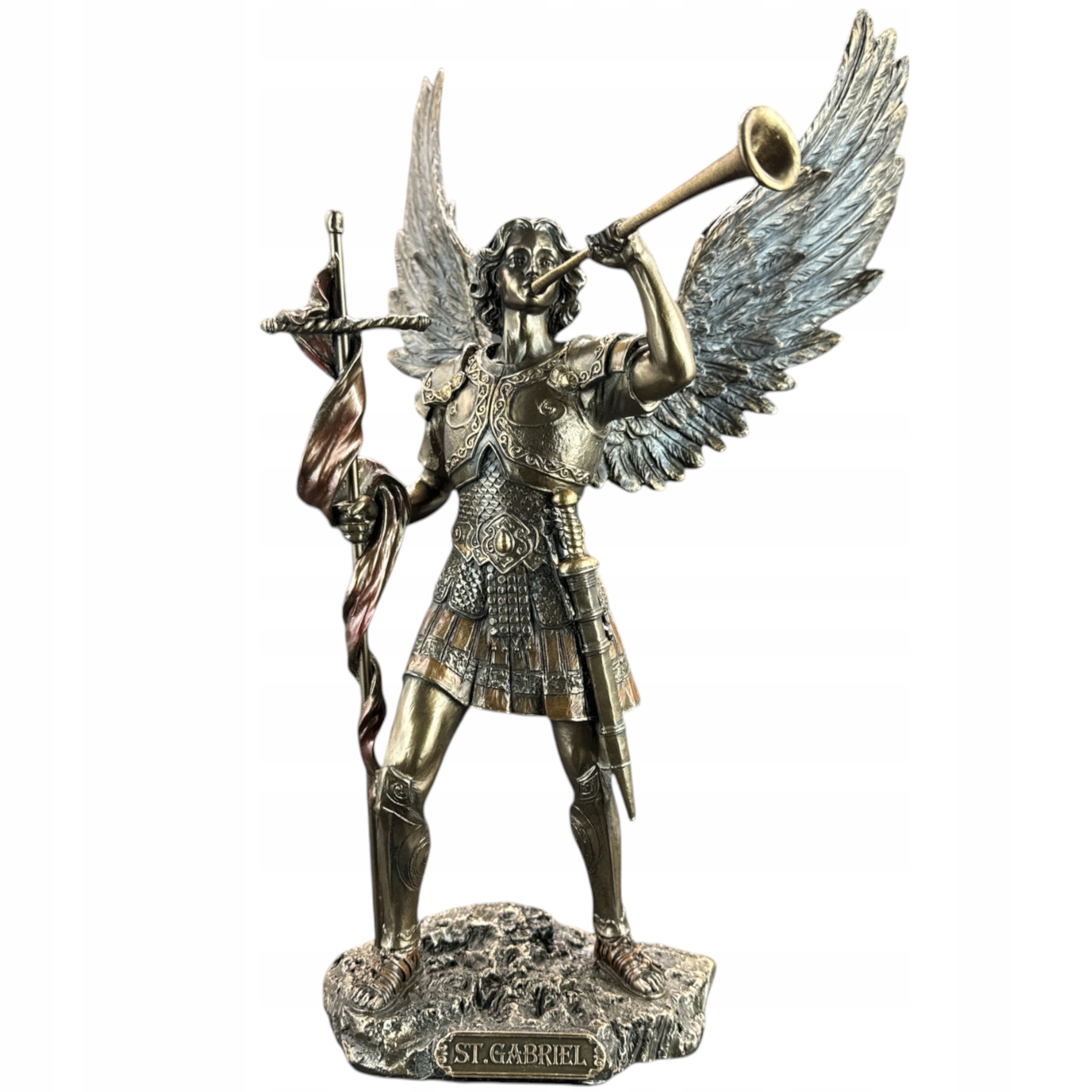 Socha Figurka bronzový archanjel sv. Gabriel Veronese (WU76006A4) darček