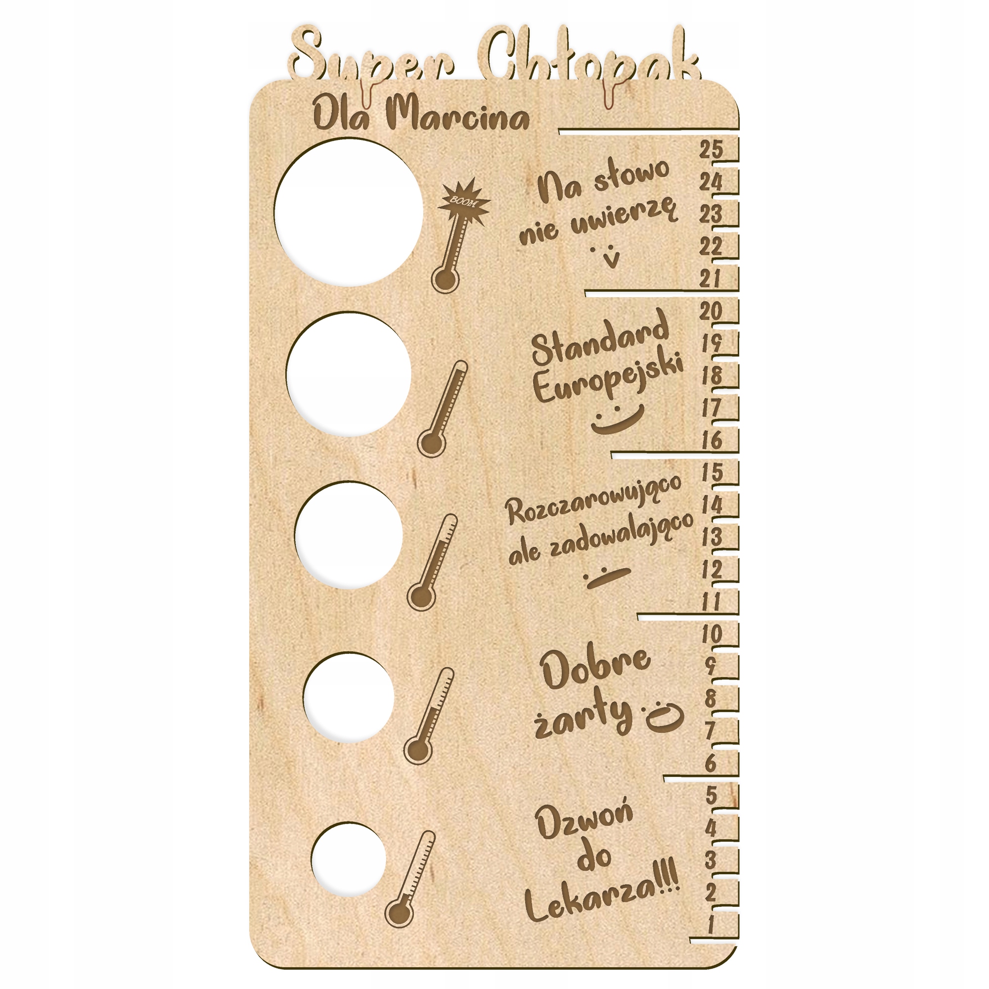 

Miara Męskości tablica dzień Chłopaka Prezent