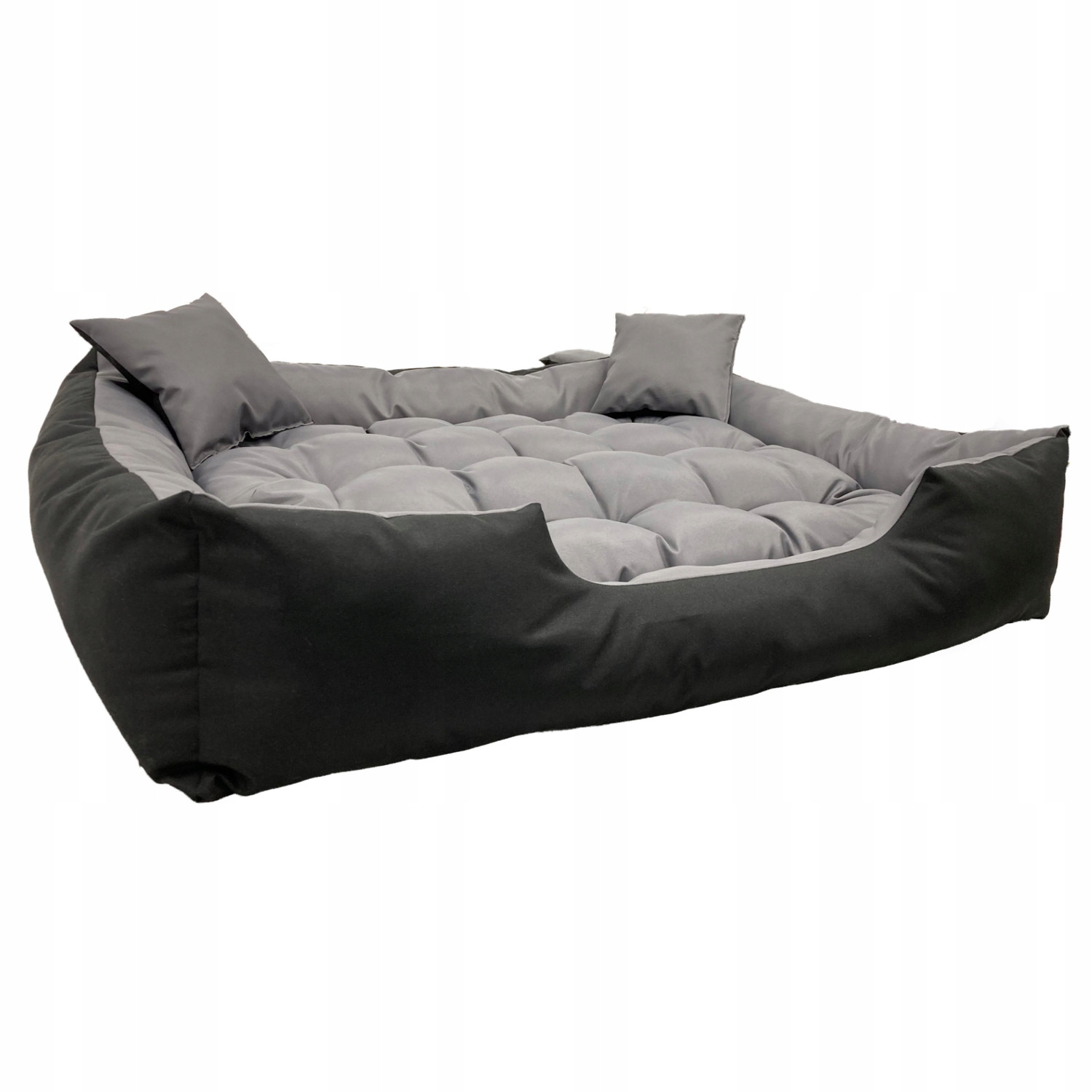 Levně pelíšek pro psa Ecco 60x50 75x65 cm šedo-černé Aio KingDog CEN-81279