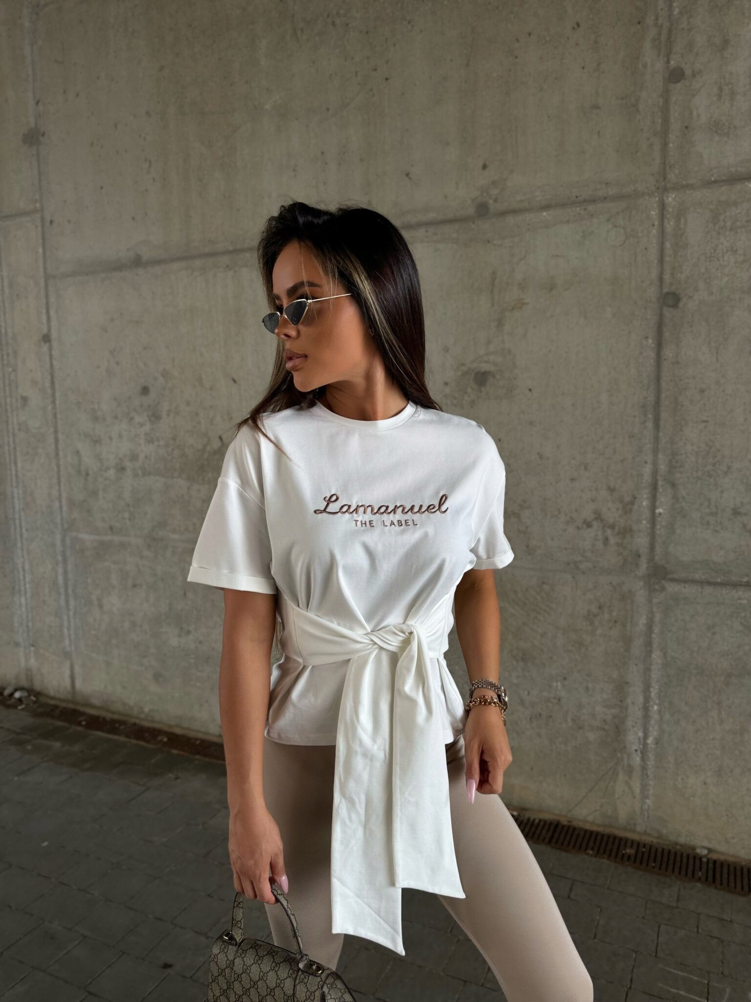 Tričko Pleased La Manuel [Velikost Univerzální, Barva Ecru]