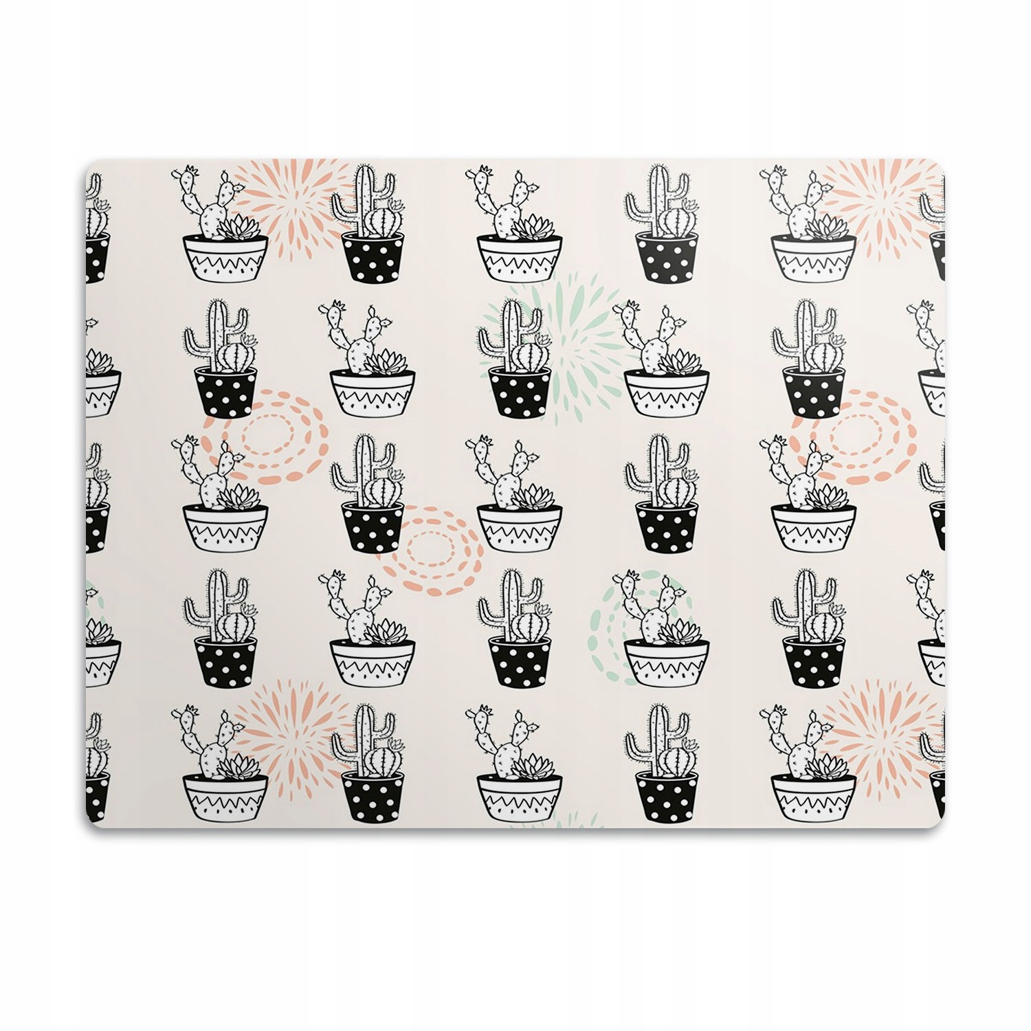 Levně Voděodolná podložka pod misku Kaktusy v obalu 60x40