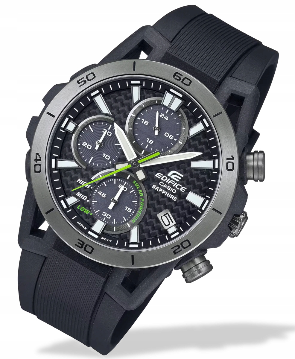 Sportowy zegarek meski Casio Edifice EFS-S640PB Solar Szafir Box+ Grawer
